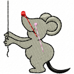 Mice Embroidery Design 8 Mice Embroidery Design 8